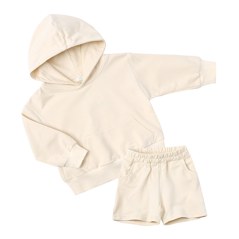 Conyson custom Made Outdoor hoodie jogger solid suits Baby kids designer Clothes boys clothing Tracksuits Sweatsuit shorts Sets