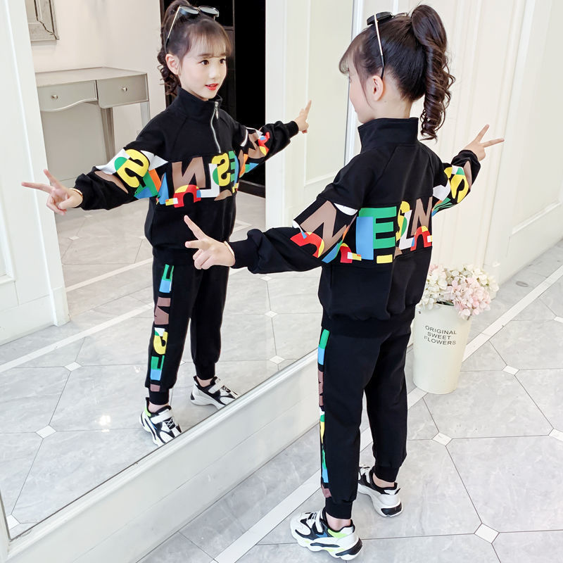 Conyson Children Clothes Autumn Cartoon Girls Sets Long Sleeve Tracksuit 2- 13 Years Girls Clothing Sport Suit Kids Clothes Sets
