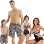 Conyson Custom Summer Family Couples Matching Outfit Dad Mom Baby Boys Girls Women Man 2pcs Kids Clothes Parent-child Swimsuit