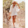 high quality ins fashion designer summer adult batwing sleeve sexy clothes women lace S-XL clothing one-piece casual mini dress