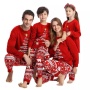 Conyson New Christmas Pajamas Set Mommy and Me Elk Print Family Suits Father Mother Kids Homewear Sleepwear Clothes