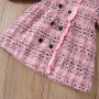 Conyson Hot Wholesale New Casual Style Spring Autumn Long Sleeve 100% Polyester Plaid 1-3 Years Little Girls Kids Party Dresses