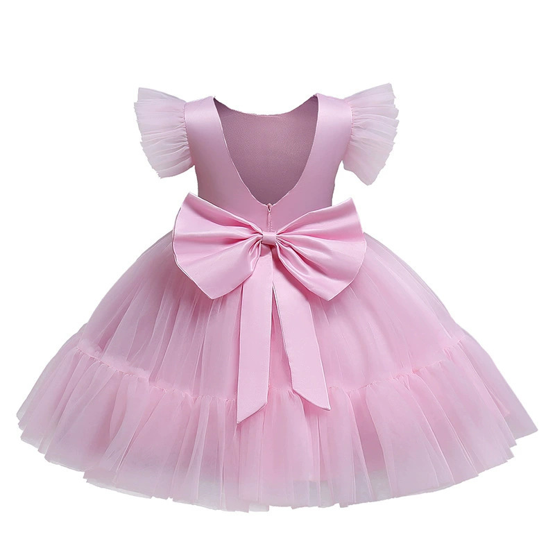 Conyson Kids Puffy Tulle Dresses Child Birthday Party Baby Girl Frocks Kid Girls Holiday Princess Party Fancy Dress