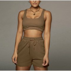 Wholesale 2023 Summer New Summer Clothes 2023 Fitness Activewear Slip Cozy Jogger WomenTwo Pieces Suit Seamless Women Set