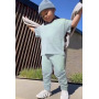 Conyson Summer Kids Boys Cotton Outfit O-neck T-shirt Tops Long Pants Toddler Baby Boy Sweatshirts Solid Kids Jogging Suits