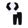 Conyson Custom logo Made Outdoor autumn fashion toddler jogger suit Baby Clothes Kids patchwork clothing Tracksuit Sweatsuit Set