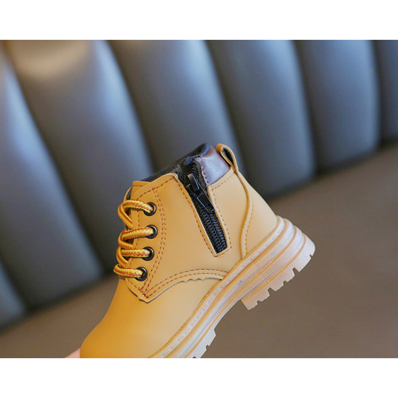 Conyson rts hot sale winter Korean fashion design child Non-slip boot kid boy girl Outdoor snow walking warm Martin boot shoes