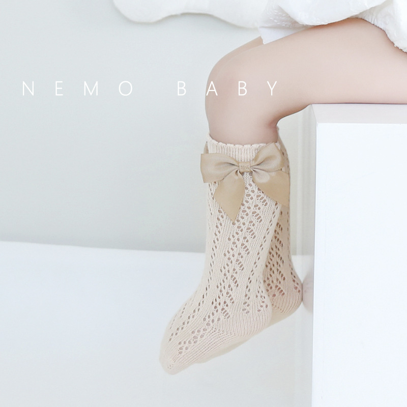 Conyson Fashion Summer New kids Summer Children Socks Thin Mesh Middle Hose Girl Socks Princess Baby Socks
