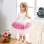 Conyson Wholesale Mesh Embroidery Children Girls Formal Evening Dress Ball Gown Kid Girls Princess Party Fancy Dresses