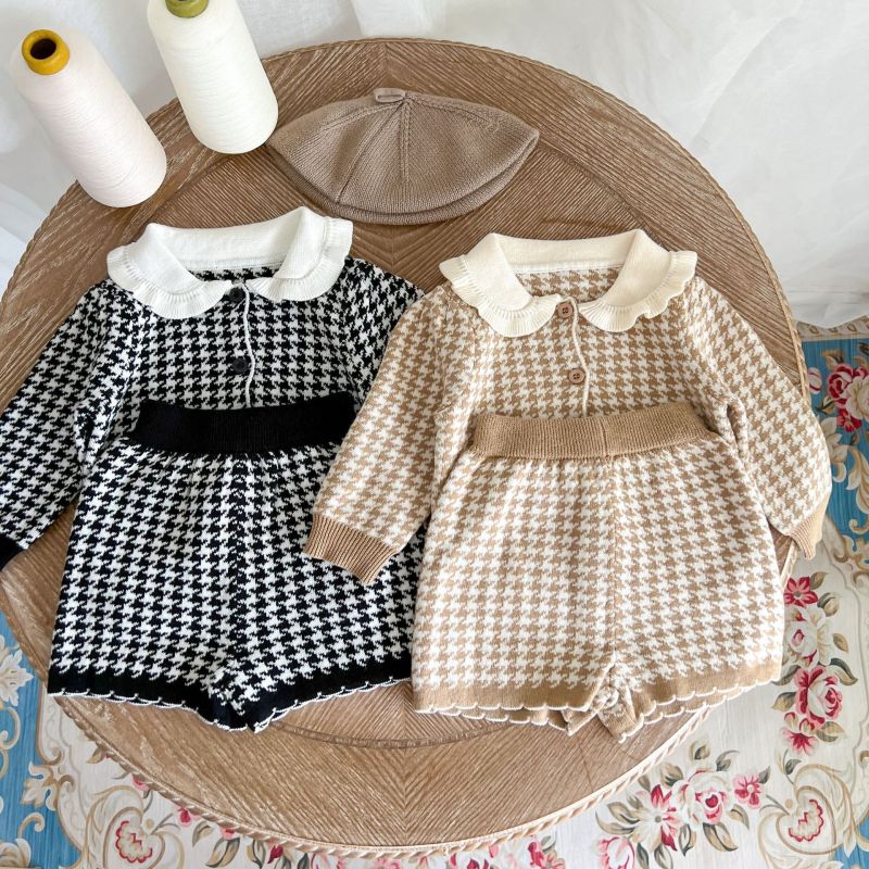 Conyson New Autumn Winter Girl Knitting Sweater Set 2pcs Infant Baby Sweater Suit Warm Girls and Boys Clothing Newborn Outfits