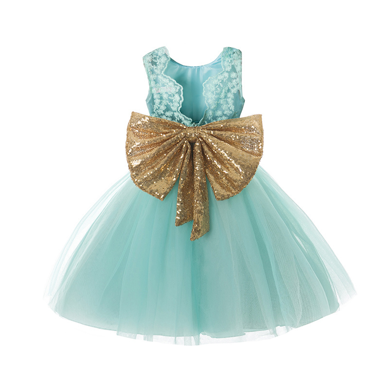 Conyson Christening Gowns Children Evening Dress Princess Dresses Mesh Gorgeous Elegant Wedding Party dresses for Little Girls