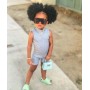 Conyson New Toddler Girl Clothes Customized Logo Girls Solid One Piece Jumpsuit For Little Girls Toddler Bodysuits