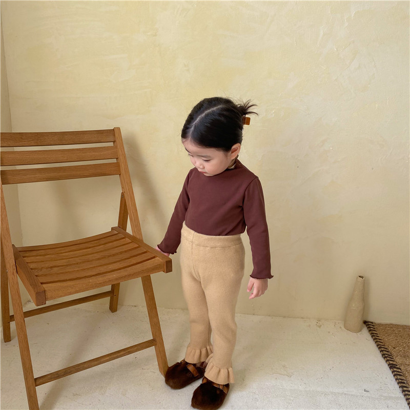 baby Clothing Autumn Winter New Leggings Girls Suspenders Pants Girls Newborn Knitted Warm Pants BodySuit