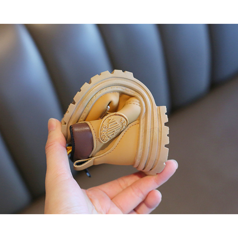 Conyson rts hot sale winter Korean fashion design child Non-slip boot kid boy girl Outdoor snow walking warm Martin boot shoes