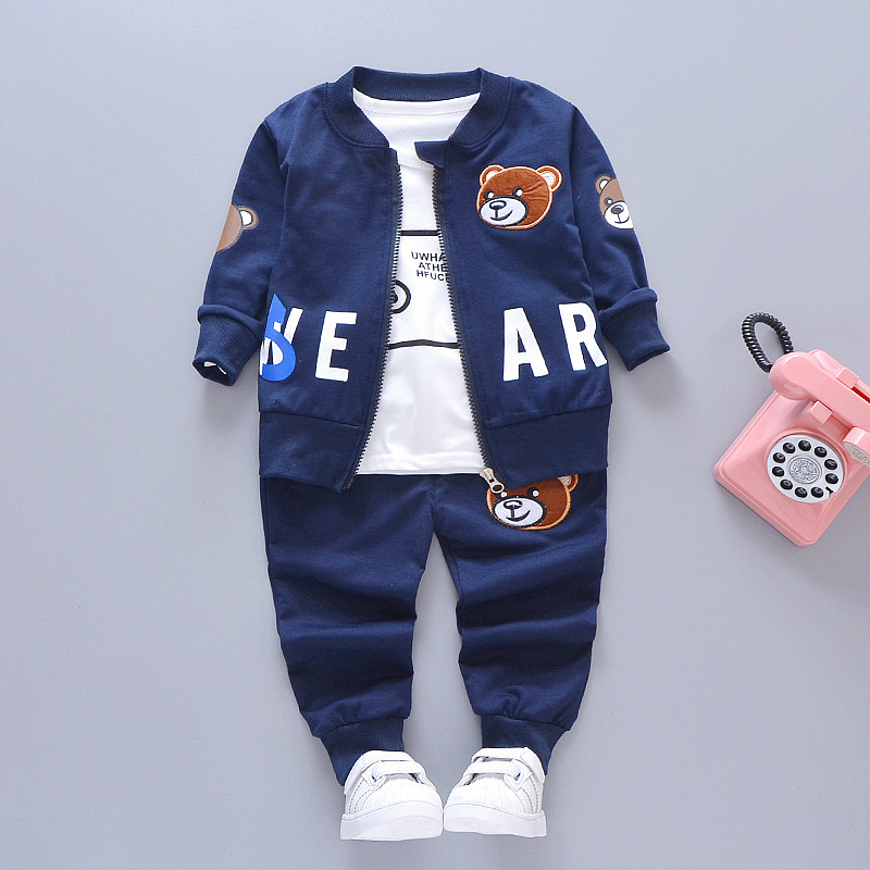 Manufacturers Selling Fashionable Cotton Knitting Three Piece Suit Baby Boys Suit For Boys