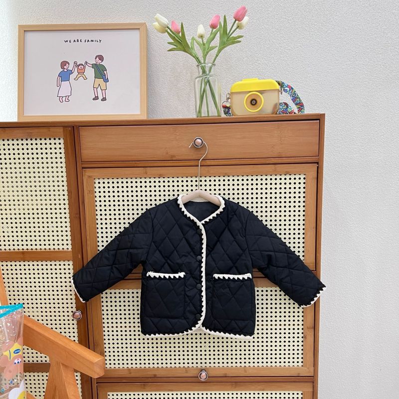 Conyson Hot Sale korea fashion boutique fall kids girls designers kid solid clothes PU leather winter clothing wholesale jacket