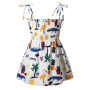Conyson Sleeveless Girls Sweet Summer Kids Clothes lovely Princess skirt Kids Girls Printed Pompous Dress