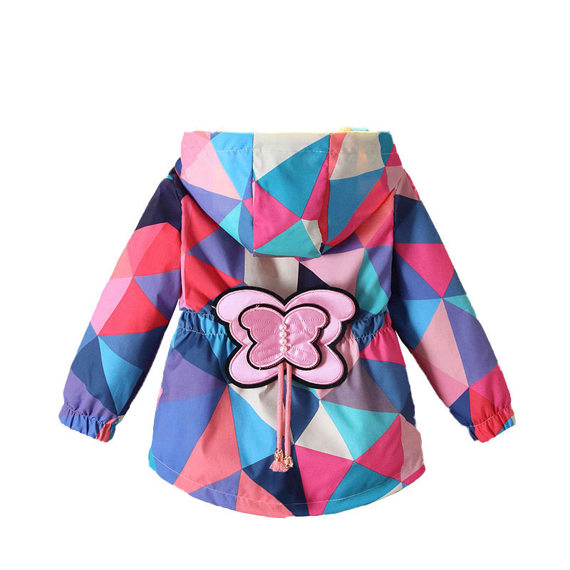 Conyson Spring Summer Autumn Girls Fashion Thin Flower Hooded Jacket Baby Kids Children Sweet Coat