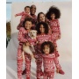 New Christmas Pajamas Set Mommy and Me Elk Print Family Suits Father Mother Kids Homewear Xmas Sleepwear Clothes