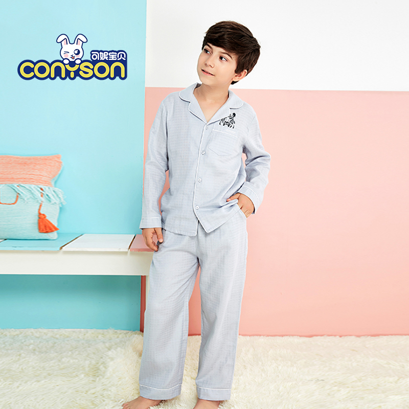 Summer Kids Blank Pajama Sets Short Sleeve Pyjamas Kids Cartoon Kids Pajamas 100% Cotton