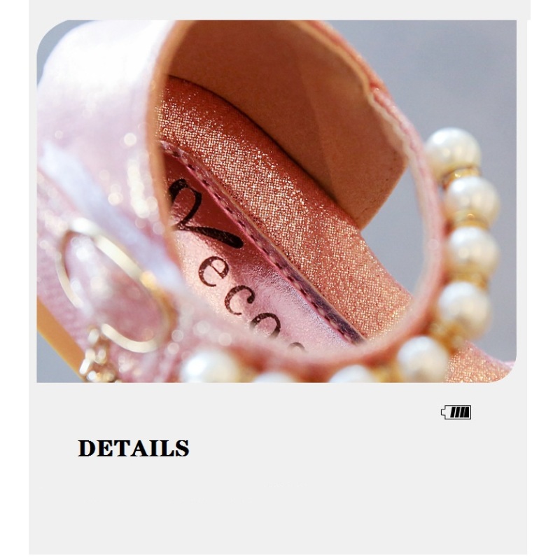 Conyson summer hot sale new fashion korean toddler size 21-36 Children's baby sequins pearl shoes kids girl shine dancing shoes