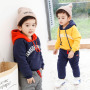 Fashion New Hot Sale Discount Price Plus Cashmere Children's Warm Custom Kids clothing Boys Hoodies