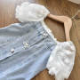 Conyson 2023 New Frock Design Toddler Baby Girl Birthday Party Sofia Cowboy Clothing Puff Sleeves Princess Elsa Dress