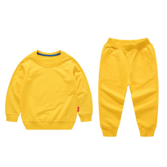 Custom Made Logo Kids Boutique Tracksuits Kids Boys 2pcs toddler jogger Clothing Set
