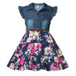 Denim Floral Dress