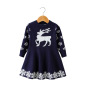 Manufacturers Selling Fashionable Cotton Knitting Christmas Girls Frocks Party Summer Clothing Set Dress For Girls