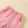 Conyson new arrive hot sale fashion Designer boutique short Sleeve children clothes Girl baby summer Kids wholesale Clothing Set