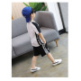 Summer Boy Sets New 2021 Sports Neck Suit Children's Clothing High Quality Clothing Summer Boy Shorts Cotton Short-sleeved Suit