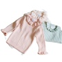 Cotton Winter Keep Warm Kids Clothes Girls Stylish Plain Baby Knitted Pullover Kids Girls Sweater Bottoming Shirt