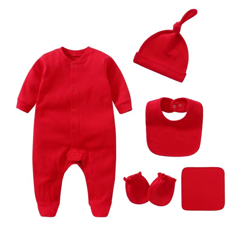 Conyson Hot Wholesale Spring Autumn Casual Style Orgnaic Cotton 0 to 1 Years Plain Long-sleeved New Born Baby Knitted Romper