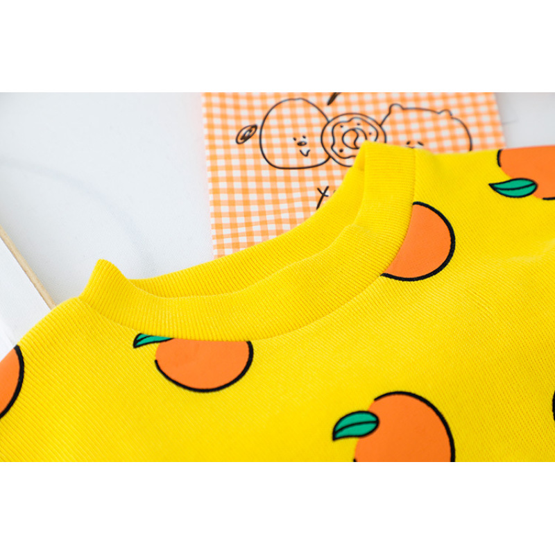 2021 autumn New Style kids clothing long sleeve print cartoon tops denim Girls Jumpsuits children baby boy clothes set