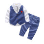 Conyson hot sale fashion autumn rts Boy kids boutique party suits children Clothing cotton Casual wholesale 3-piece clothes Sets