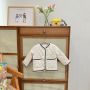 Conyson Hot Sale korea fashion boutique fall kids girls designers kid solid clothes PU leather winter clothing wholesale jacket