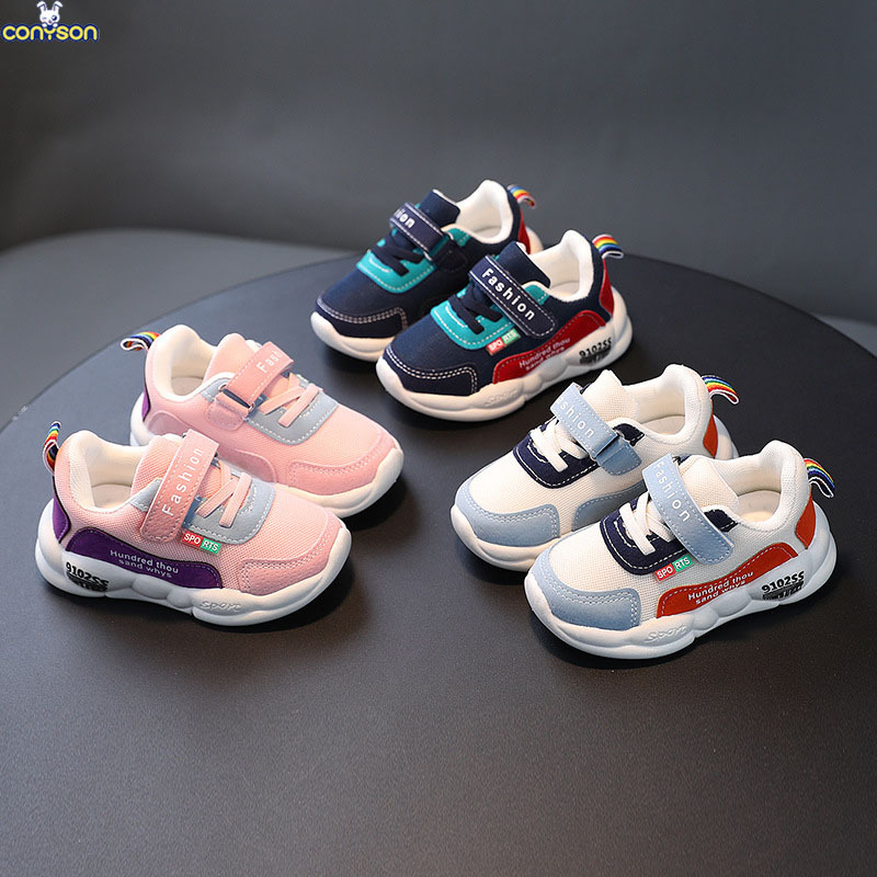 Conyson high quality fashion designers toddler Children's baby running sneaker casual kids boy girl Breathable Mesh sport shoes