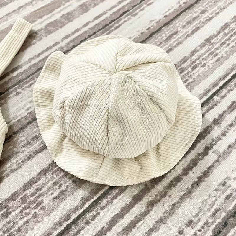 Conyson 2023 High Quality Sleeveless Corduroy Baby Rainbow Writer Suspender Rompers Warm Clothes Newborn jumpsuit