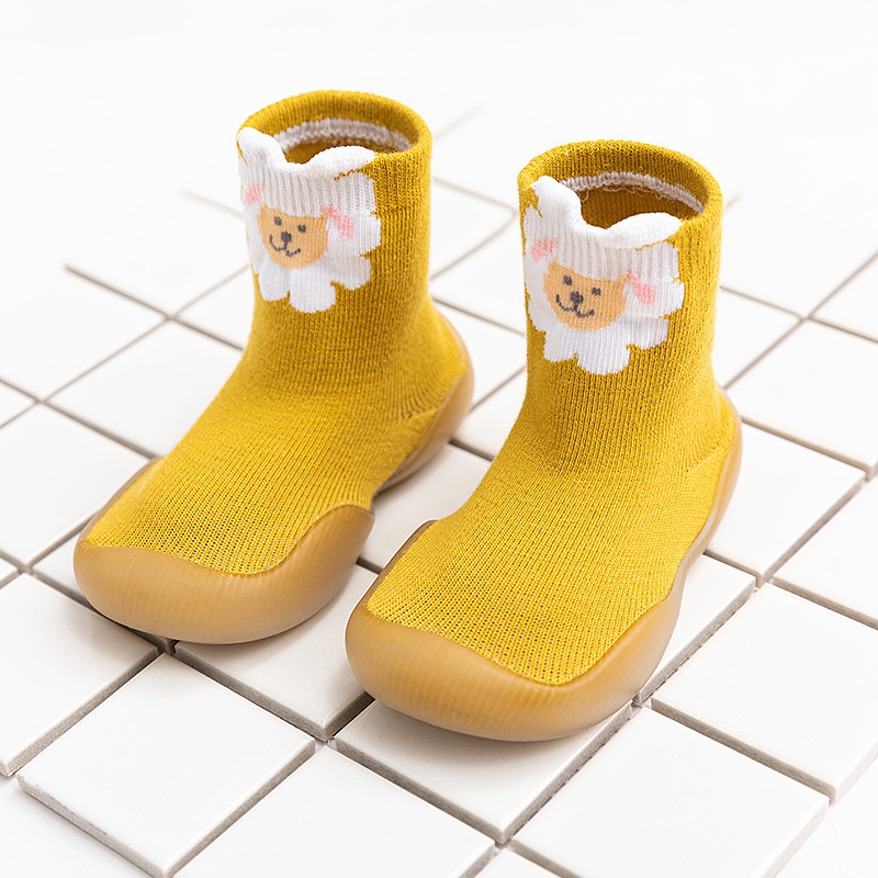 Conyson rts wholesale factory indoor spring Korean fashion design non-slip toddler baby boy girl soft soles walking animal shoes