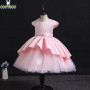 Conyson Infant Baptism 1st Birthday Party Wedding With Headband 2 Piece Tutu Pearls 3D Butterfly Layers Baby Girl Princess Dress