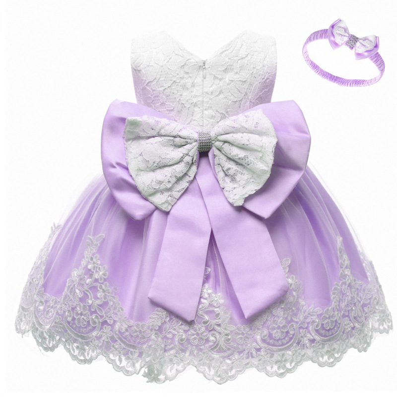 New Baby Full Moon Dress Baby Girls Dresses Net Yarn Print Baby Dress Skirt