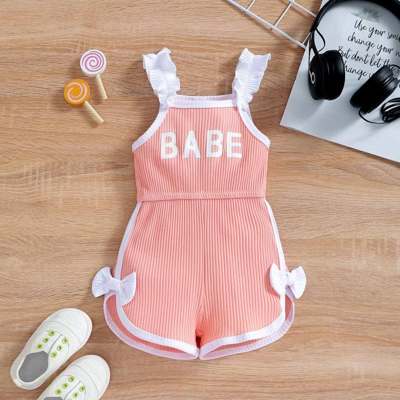 Conyson korea Fashion cotton Summer children Fruits tshirt square shorts boy girls wear clothes