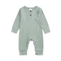 Hot Selling Autumn Organic Cotton Unisex Baby Romper Long Sleeve Baby Clothes Newborn Baby Romper Clothes