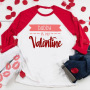 Conyson 2022 Daddy's Little Valentine Kids Girl Boys Clothing Tops Red Love Heart Long Sleeve Print Girls Blouses&Shirts Outfit