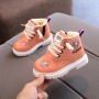 Conyson rts hot sale winter Korean fashion design child embroidery flower kids girl Outdoor snow walking warm Martin boot shoes
