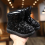 Conyson rts hot sale autumn winter Korean fashion designer child Non-slip shoes kids girl Outdoor snow walking warm Martin boot