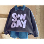 Boy Pullover Cotton Custom Color Fleece Hoodies Sweatshirt Kid Crewneck Sweatshirt