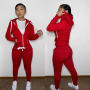 Thick Fleece 2 Piece Women Fall Winter Clothes Jogging Sweatpants Suit Cardigan Hoodie Women Sweatsuit Set Tracksuit Jogger Set