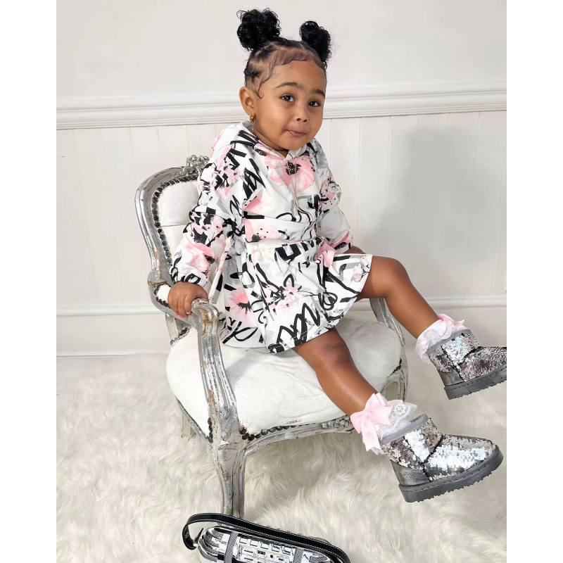 Conyson Hot Wholesale Europeon Style Spring Autumn Letter Printing Design Hoodie Long Sleeve Girls Kids Two Piece Skirt Sets
